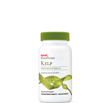 Suplimente alimentare - Gnc Superfoods Kelp, Iod Din Extract De Kelp, 180 Tb