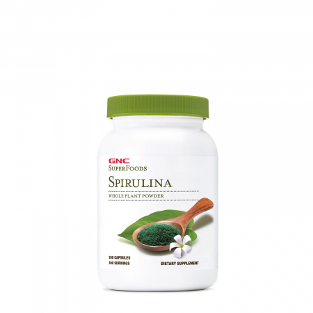 Capsule/comprimate/siropuri - Gnc Superfoods Spirulina  500mg, 100 Cps