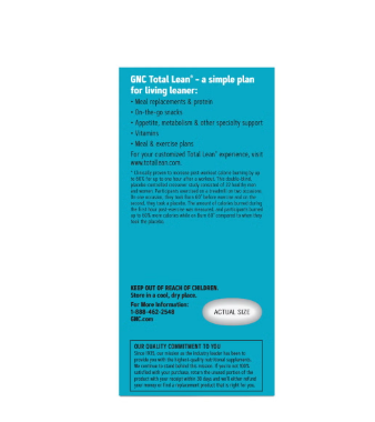Gnc Total Lean Burn 60, Formula Termogenica Pentru Stimularea Metabolismului, 60 Tb [3]