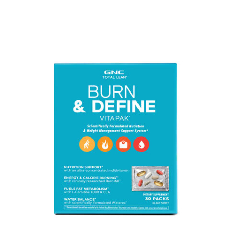 Gnc Total Lean Burn & Define Vitapak, Program Complet De Slabit, 30 Pachete [2]