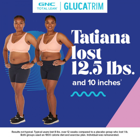 Gnc Total Lean Glucatrim Proven Weight Loss + Blood Glucose Support, Formula Avansata Pentru Slabit, 120 Cps [7]