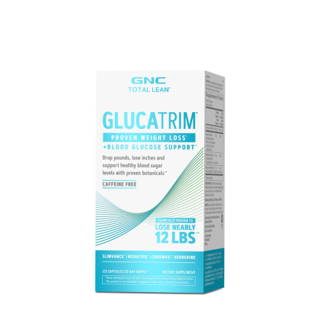 Energie & oboseală - Gnc Total Lean Glucatrim Proven Weight Loss + Blood Glucose Support, Formula Avansata Pentru Slabit, 120 Cps