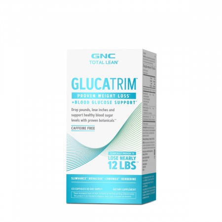 Capsule/comprimate/siropuri - Gnc Total Lean Glucatrim Proven Weight Loss + Blood Glucose Support, Formula Avansata Pentru Slabit, 120 Cps