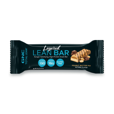 Gnc Total Lean Layered Lean Bar, Baton Proteic Cu Aroma De Placinta De Unt De Arahide, 44g [2]