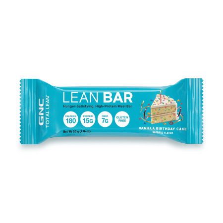 Gnc Total Lean Lean Bar, Baton Proteic, Cu Aroma De Tort De Vanilie, 50g [2]
