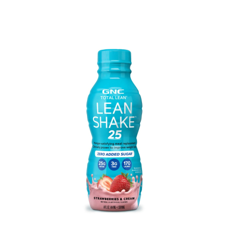 Afectiuni Frecvente - Gnc Total Lean Lean Shake 25 Cu Aroma De Capsuni Si Frisca, 414 Ml