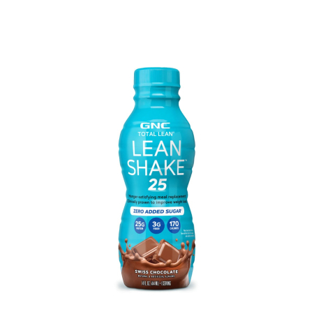 Suplimente alimentare - Gnc Total Lean Lean Shake 25 Cu Aroma De Ciocolata Elvetiana, 414 Ml