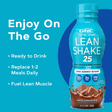 Gnc Total Lean Lean Shake 25 Cu Aroma De Ciocolata Elvetiana, 414 Ml [4]