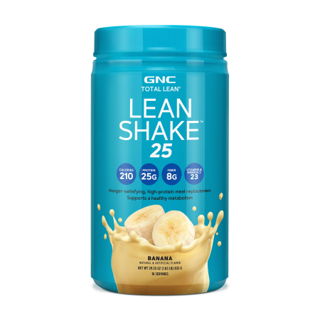 Suplimente alimentare - Gnc Total Lean Lean Shake 25, Shake Proteic, Cu Aroma De Banana, 832 G   