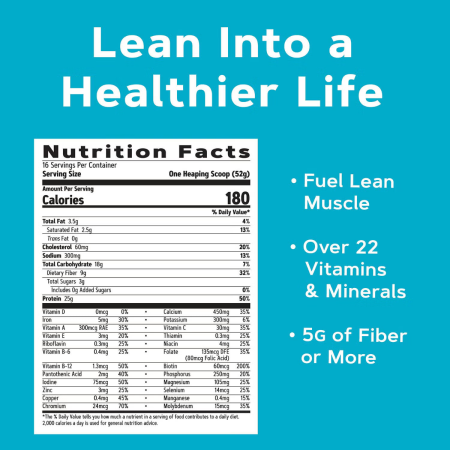 Gnc Total Lean Lean Shake 25, Shake Proteic, Cu Aroma De Ciocolata Si Unt De Arahide , 832 G    [8]