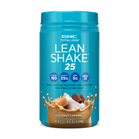 Suplimente alimentare - Gnc Total Lean Lean Shake 25, Shake Proteic Cu Aroma De Cocos Si Caramel, 917 G