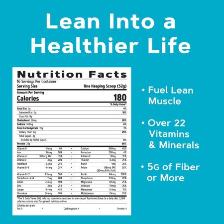 Gnc Total Lean Lean Shake 25, Shake Proteic Cu Aroma De Vanilie, 832 G [10]
