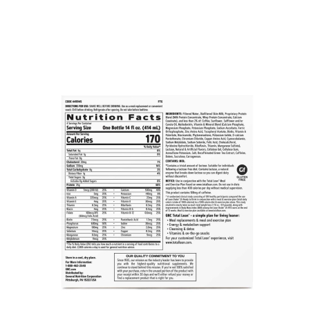 Gnc Total Lean Lean Shake Burn, Bautura Proteica Energizanta Cu Aroma De Vanilla Latte, 414 Ml [4]