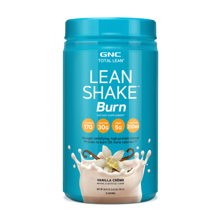 Suplimente alimentare - Gnc Total Lean Lean Shake Burn, Shake Proteic, Cu Aroma De Vanilie, 739.2 G 