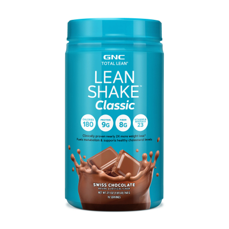Suplimente alimentare - Gnc Total Lean Lean Shake Classic, Shake Proteic, Cu Aroma De Ciocolata Elvetiana, 768 G