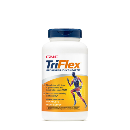 Suplimente alimentare - Gnc Triflex, Glucozamina, Msm Si Condroitina Pentru Articulatii Sanatoase, 240 Tb