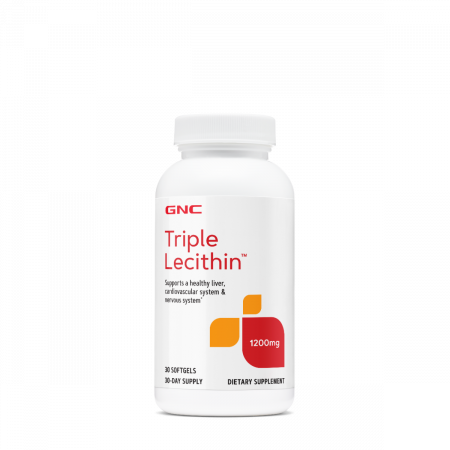 Capsule/comprimate/siropuri - Gnc Triple Lecithin 1200 Mg, Lecitina Tripla, 30 Cps