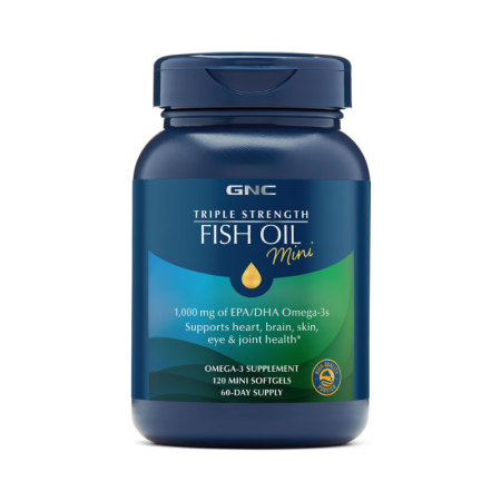 Afectiuni Frecvente - Gnc Triple Strength Fish Oil Mini, Ulei De Peste, 120 Cps