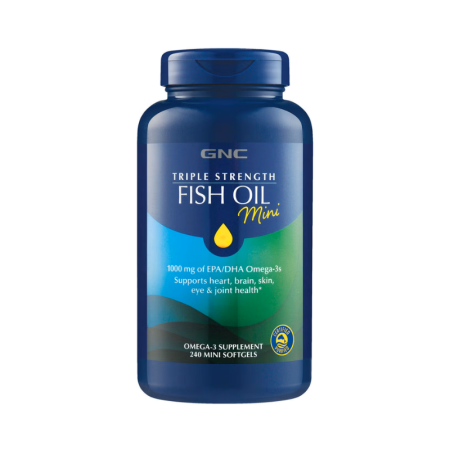 Afectiuni Frecvente - Gnc Triple Strength Fish Oil Mini, Ulei De Peste Mini Capsule, 240 Cps
