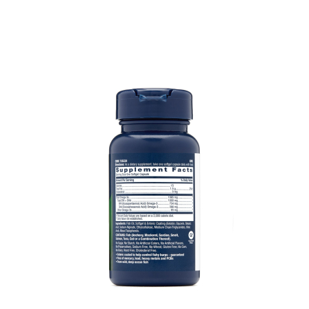Gnc Triple Strength Fish Oil, Ulei De Peste, 1000 Mg Omega-3 Epa Si Dha, 30 Cps [1]