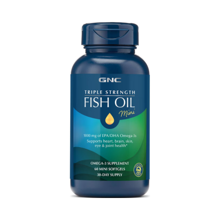 Inimă & circulație - Gnc Triple Strength Fish Oil, Ulei De Peste Mini Capsule, 60 Cps
