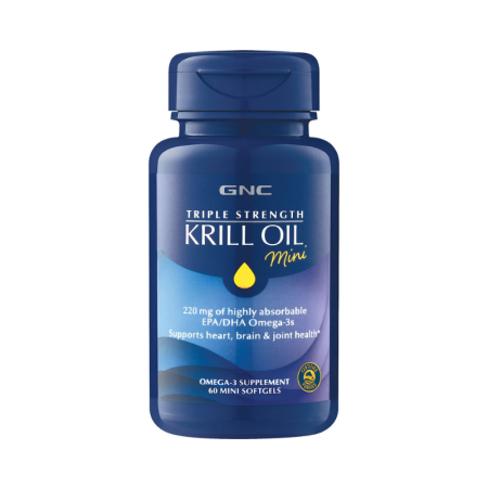 Afectiuni Frecvente - Gnc Triple Strength Krill Oil Mini, Ulei De Krill, 60 Cps
