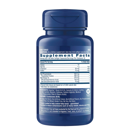 Gnc Triple Strength Krill Oil Mini, Ulei De Krill, 60 Cps [1]