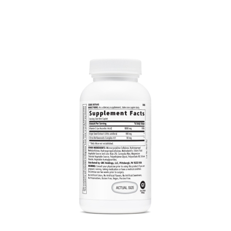 Gnc Vitamin C + Grape Seed, Vitamina C 1000 Mg Cu Bioflavonoide Si Extract Din Seminte De Struguri Cu Eliberare Prelungita, 30 Tb [1]