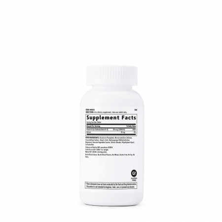 Gnc Vitamin D-3 2000 Iu, Vitamina D-3 - 50 Mcg (2000 Ui) Naturala 100% Din Lanolina, 180 Tb [1]