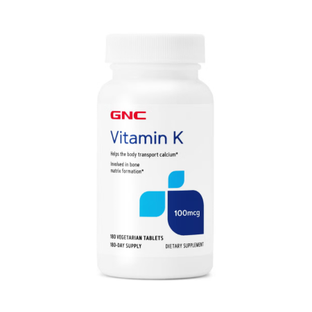Afectiuni Frecvente - Gnc Vitamin K 100 Mcg, Vitamina K, 180 Tb