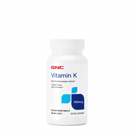 Capsule/comprimate/siropuri - Gnc Vitamin K 100 Mcg, Vitamina K, 180 Tb