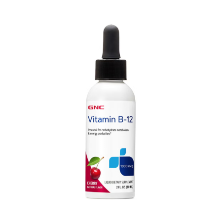 Afectiuni Frecvente - Gnc Vitamina B-12 Lichida, Cu Aroma Naturala De Cirese, 60 Ml