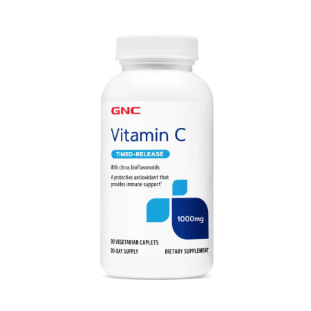 Imunitate - Gnc Vitamina C 1000 Mg Cu Bioflavonoide Si Eliberare Prelungita, 90 Tb