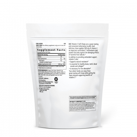 Gnc Vitamina C 500 Mg Masticabila, 60 Caramele [1]