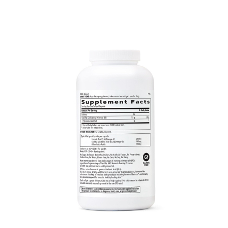 Gnc Women`s Evening Primrose Oil 1300 Mg, Ulei De Luminita Noptii, 180 Cps [1]