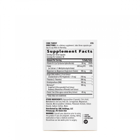 GNC Women`s Hello Harmony PMS, Formula pentru Echilibrul Hormonal, Emotional si Elasticitatea Pielii Femeilor, 90 cps [1]