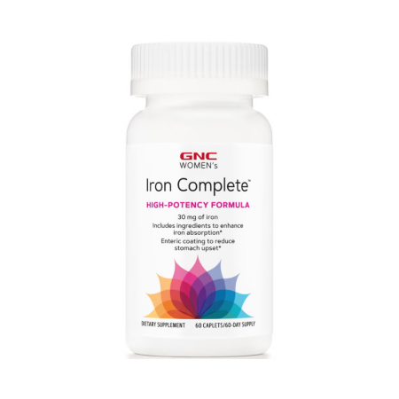 Afectiuni Frecvente - Gnc Women's Iron Complete, Formula Cu Fier Pentru Femei, 60 Tb