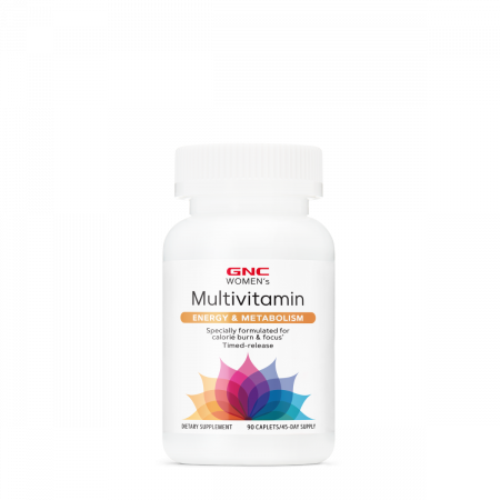 Capsule/comprimate/siropuri - Gnc Women's Multivitamin Energy & Metabolism, Complex De Multivitamine Pentru Femei, 90 Tb