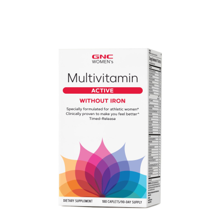Suplimente alimentare - Gnc Women's Ultra Mega Active Without Iron, Complex De Multivitamine Pentru Femei Fara Fier, 180 Tb