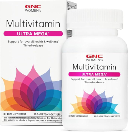 Afectiuni Frecvente - Gnc Women's Ultra Mega Multivitamin, Complex De Multivitamine Pentru Femei, 90 Tb