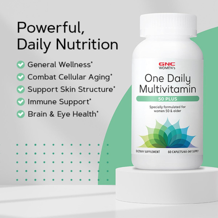  Gnc Womenâ€™s One Daily Multivitamin 50 Plus, Complex De Multivitamine Pentru Femei 50 Plus, 60 Tb [5]