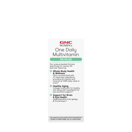  Gnc Womenâ€™s One Daily Multivitamin 50 Plus, Complex De Multivitamine Pentru Femei 50 Plus, 60 Tb [1]