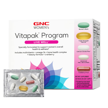 Suplimente alimentare - Gnc Womenâ€™ S Ultra Mega Vitapak Program, Complex De Multivitamine Pentru Femei, 30 Pachetele