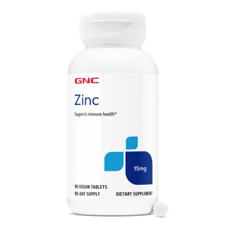 Afectiuni Frecvente - Gnc Zinc Citrat 15 Mg, 90 Tb
