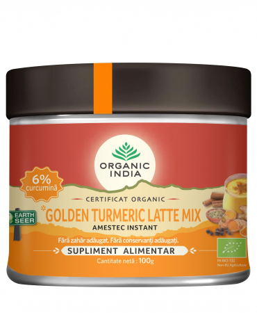 Cautare dupa forma farmaceutica - Golden Turmeric Latte Mix | Amestec Instant cu 6% Curcumină Organică
