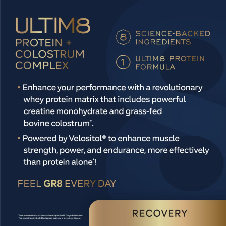 Gr8 Lifestyle Ultim8 Protein And Colostrum Complex With Vanilla Creme Flavor, Proteina Si Complex Cu Colostru, Cu Aroma De Crema De Vanilie, 1.15 Kg [4]
