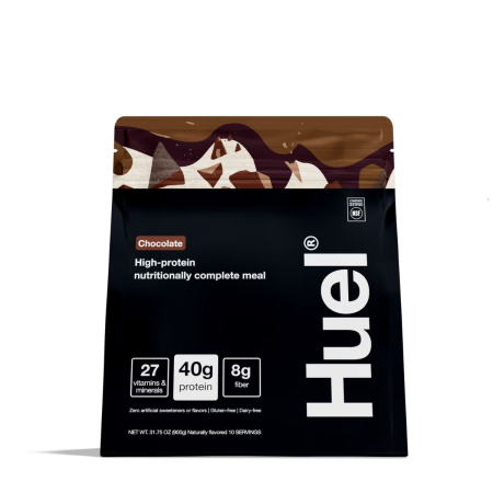 Suplimente alimentare - Huel Black Edition, High-protein Meal Powder, Masa Completa Bogata In Proteine 100% Vegana, Cu Aroma De Ciocolata, 900 G 