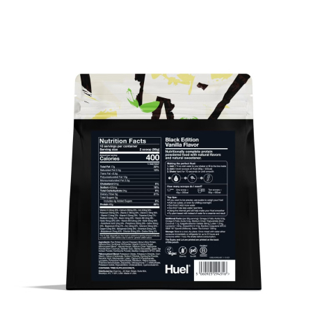 Huel Black Edition, High-protein Meal Powder, Masa Completa Cu Proteine Vegetale, Cu Aroma De Vanilie, 900 G [1]