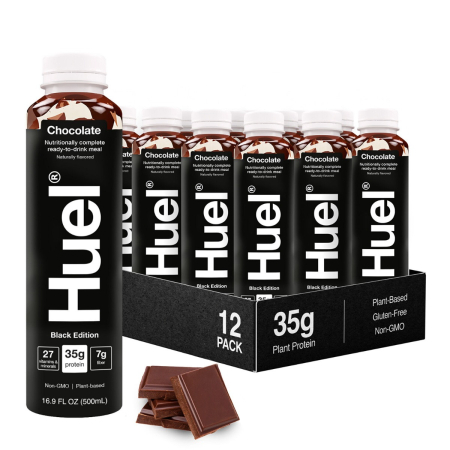 Huel Rtd High Protein Meal Chocolate Flavor, Shake Proteic Vegan Cu Aroma De Ciocolata, 500 Ml [1]