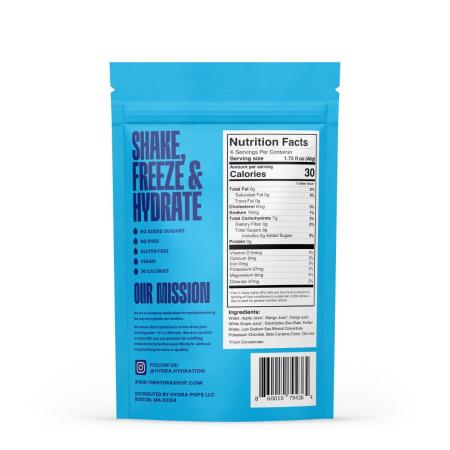 Hydra Pops Electrolyte Popsicles, Electroliti Zero Zahar Cu Gust De Portocale Si Mango, 288 G [3]